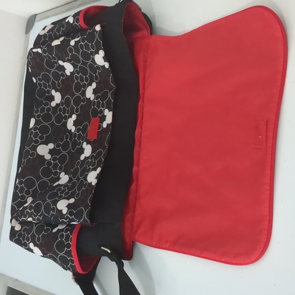 Vintage Mickey Mouse Duffel Bag Red/Black - Picture 5 of 8